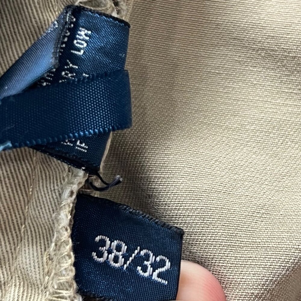 Polo Ralph Lauren Mens Khaki Beige Chino Pants 38x32 Classic Fit Cotton Casual T - Picture 5 of 5